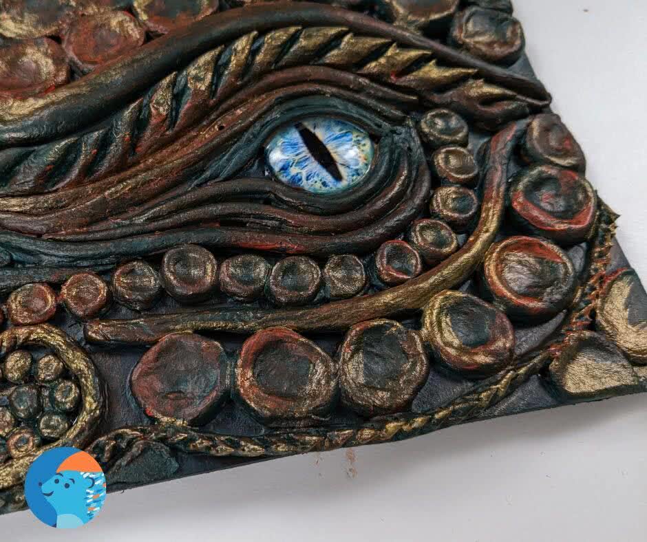 Clay Dragon Eyes - Drew's Art Box Shop - a box of art lessons and supplies  delivered straight to your door!