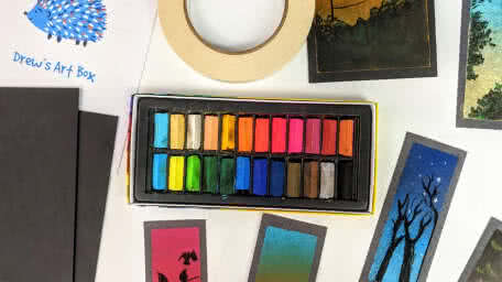 Shop - Drew's Art Box - a box of art lessons and supplies